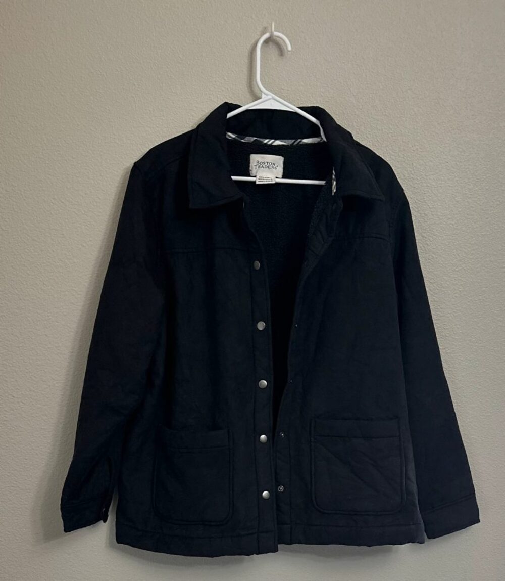 Boston Traders black button up jacket